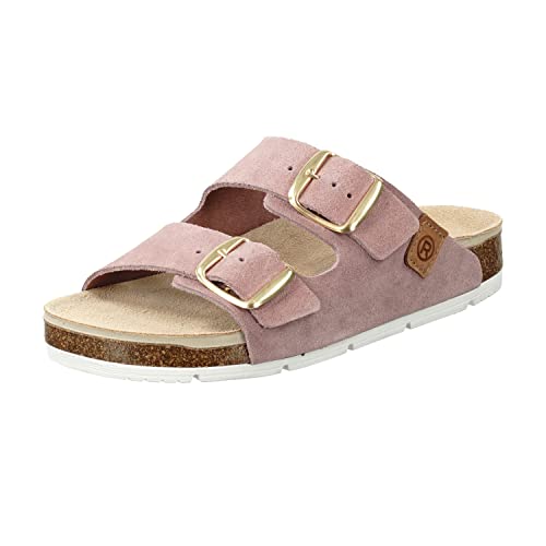 Rohde Damen, Frauen, Klassische Sandalen, Sandalen,pantoletten,sommerschuhe,hausschuhe,kork-fußbett,ALTROSA,38 EU / 5 UK von Rohde