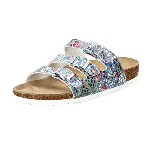 Rohde Damen, Frauen, Klassische Sandalen, Sandalen,pantoletten,sommerschuhe,hausschuhe,kork-fußbett,JEANS,37 EU / 4 UK von Rohde