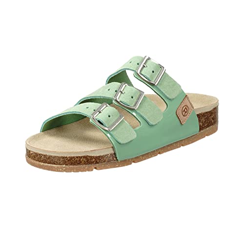 Rohde Damen, Frauen, Klassische Sandalen, Sandalen,pantoletten,sommerschuhe,hausschuhe,kork-fußbett,MINT,40 EU / 6.5 UK von Rohde