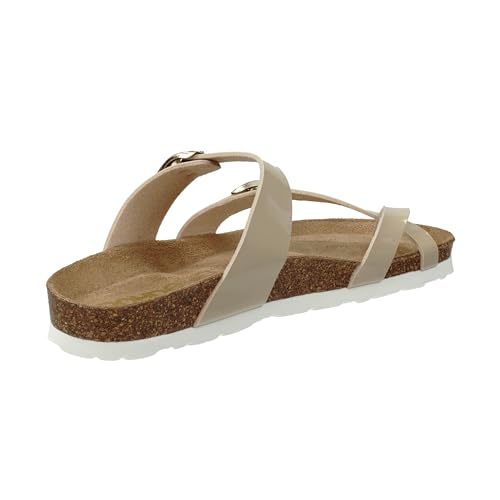 Rohde ALBA Damen, Frauen, Pantoletten, Slipper,Slides,Sandalen,Sommerschuhe,Freizeitschuhe,Slides,Slip-ons,Backless Slipper,Natur,39 EU von Rohde