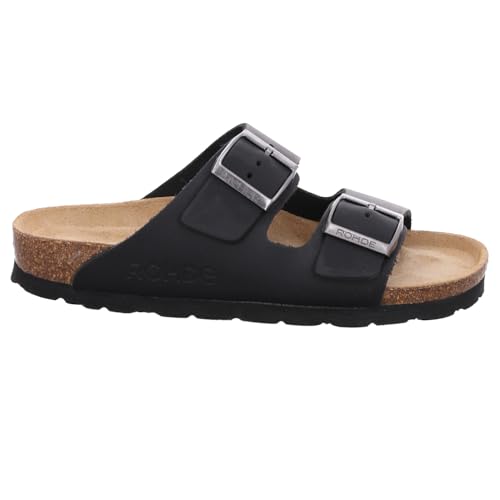 Rohde Damen, Frauen, Klassische Sandalen, Sandalen,Pantoletten,Sommerschuhe,Hausschuhe,Kork-fußbett,SCHWARZ,38 EU / 5 UK Rohde Damen, Frauen, Klassische Sandalen, Sandalen,Pantoletten,Sommerschuhe,Hausschuhe,Kork-fußbett,SCHWARZ,38 EU / 5 UK von Rohde