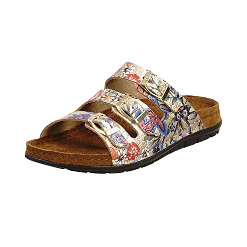 Rohde Damen, Frauen, Klassische Sandalen, Sandalen,Pantoletten,Sommerschuhe,Hausschuhe,Leder-fußbett,Gold,40 EU / 6.5 UK Rohde Damen, Frauen, Klassische Sandalen, Sandalen,Pantoletten,Sommerschuhe,Hausschuhe,Leder-fußbett,Gold,40 EU / 6.5 UK von Rohde