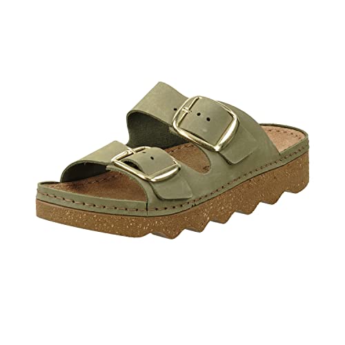 Rohde Damen, Frauen, Klassische Sandalen, Sandalen,pantoletten,sommerschuhe,hausschuhe,leder-fußbett,PESTO,39 EU / 6 UK von Rohde