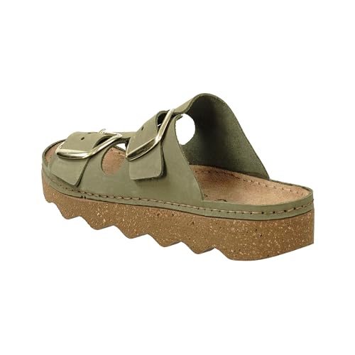 Rohde Damen, Frauen, Klassische Sandalen, Sandalen,pantoletten,sommerschuhe,hausschuhe,leder-fußbett,NUSS,42 EU / 8 UK von Rohde