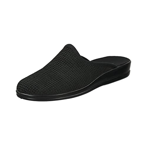 Rohde Damen, Frauen, Pantoletten, Slipper,Sandalen,Freizeitschuhe,Schlupfschuhe,schluepfschuhe,Slipper,Slides,Slip-ons,Mules,SCHWARZ,47 EU von Rohde