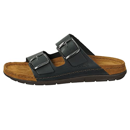 Rohde RODIGO-D Herren, Männer, Pantoletten, Slipper,Slides,Sandalen,Sommerschuhe,Freizeitschuhe,Freizeitschuhe,Slipper,SCHWARZ,40 EU von Rohde