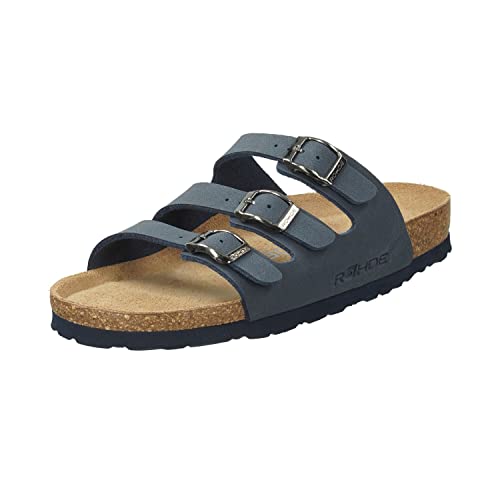 Rohde Damen, Frauen, Klassische Sandalen, Sandalen,Pantoletten,Sommerschuhe,Hausschuhe,Kork-fußbett,Ocean,37 EU / 4 UK von Rohde