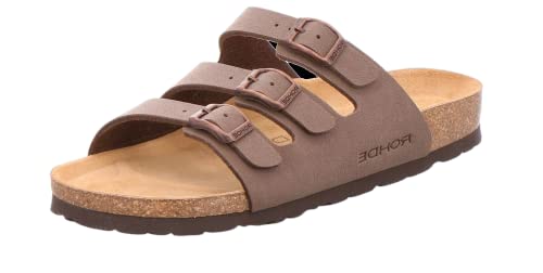 Rohde Damen, Frauen, Klassische Sandalen, Sandalen,Pantoletten,Sommerschuhe,Hausschuhe,Kork-fußbett,Mocca,37 EU / 4 UK von Rohde