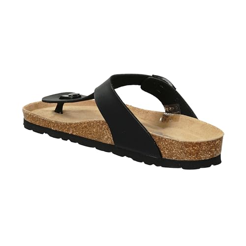 Rohde Damen, Frauen, Zehentrenner, Sandalen,flip flops,sandaletten,bequem,leicht,sommer,strand,zehenstegsandalen,SCHWARZ,42 EU / 8 UK von Rohde