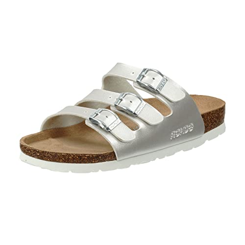 Rohde Damen, Frauen, Klassische Sandalen, Sandalen,Pantoletten,Sommerschuhe,Hausschuhe,Kork-fußbett,Offwhite,37 EU / 4 UK von Rohde