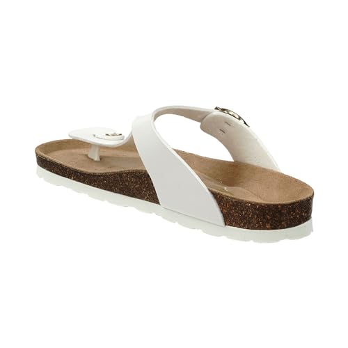 Rohde Damen, Frauen, Zehentrenner, Sandalen,zehenstegsandalen,sommerschuhe,sommersandalen,zehenkneifer,flip flops,bequem,OFFWHITE,38 EU / 5 UK von Rohde