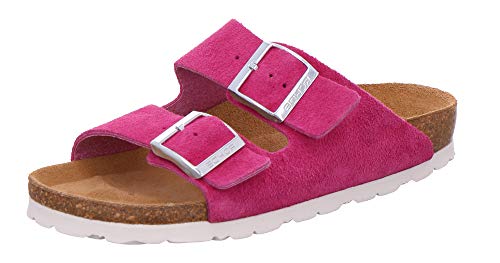 Rohde 5590 Alba Damen Schuhe Pantoletten Clogs Leder, Größe:36 EU, Farbe:Pink von Rohde