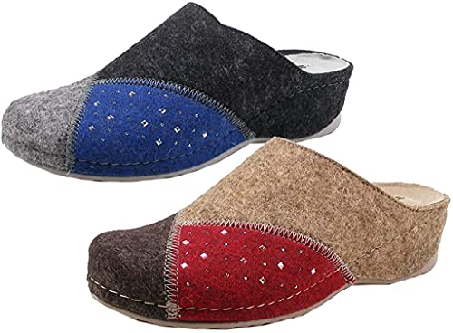 Rohde Damen Amalfi Clogs, Schwarz (Schwarz 90) von Rohde