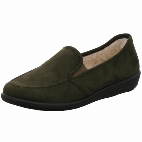Rohde Damen Hausschuh Ballerina Slipper Fußbett Ballerup 2224, Größe:40 EU, Farbe:Grün von Rohde