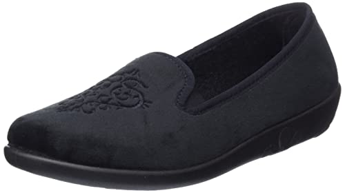 Rohde Damen Ballerup Hausschuh, 90 schwarz, 36 EU Weit von Rohde