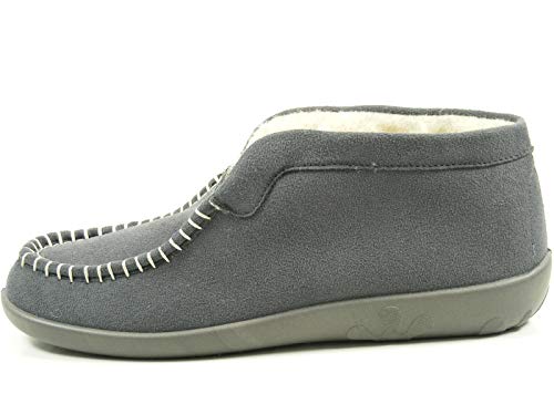 Rohde Ballerup 2236 Schuhe Damen Hausschuhe Schurwolle, Größe:37 EU, Farbe:Grau von Rohde