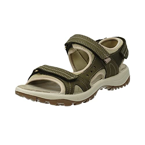 Rohde BIELLA Damen, Frauen, Sandaletten, Sommerschuhe,Sommersandalen,bequem,flach,riemchen,halteriemen,hoher absatz,bequem,OLIVE,42 EU von Rohde