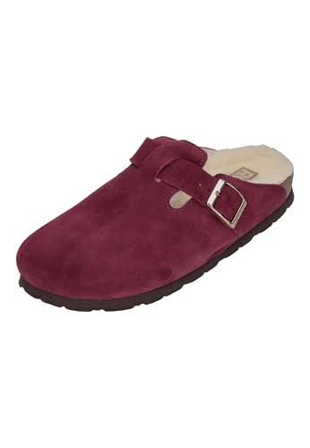 Rohde Damen Clogs - Hausschuhe ALBA 6069-58 aubergine, Größe:41 EU von Rohde