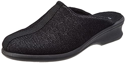 Rohde Damen Farun Hausschuh, 90 schwarz, 41 EU Schmal von Rohde
