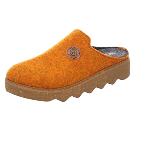 Rohde Damen Hausschuhe Pantoffeln Softfilz Foggia 6120, Größe:41 EU, Farbe:Orange von Rohde