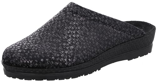 Rohde Damen Hausschuh Pantoffel Textil zart Gemustert Neustadt-D 2280, Größe:41 EU, Farbe:Schwarz Rohde Damen Hausschuh Pantoffel Textil zart Gemustert Neustadt-D 2280, Größe:41 EU, Farbe:Schwarz von Rohde