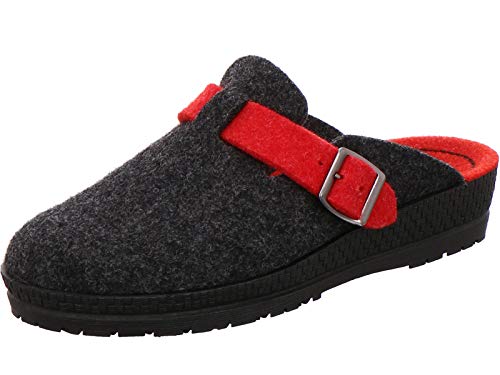 Rohde Damen Hausschuhe Filz Pantoffeln Neustadt-D 2284, Größe:36 EU, Farbe:Grau von Rohde