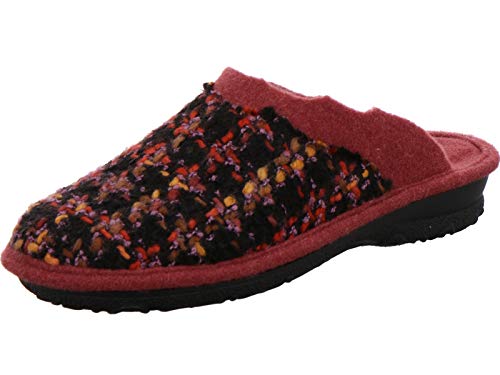 Rohde Damen Hausschuhe Pantoffeln Filz Emden 2256, Größe:41 EU, Farbe:Rosa von Rohde