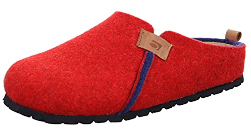 Rohde Damen Hausschuhe Softfilz Pantoffeln Napoli-D 6803, Größe:40 EU, Farbe:Rot von Rohde