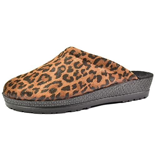 Rohde Damen Pantoffel Hausschuh Animal Print Neustadt-D 4292, Größe:41 EU, Farbe:Braun Rohde Damen Pantoffel Hausschuh Animal Print Neustadt-D 4292, Größe:41 EU, Farbe:Braun von Rohde