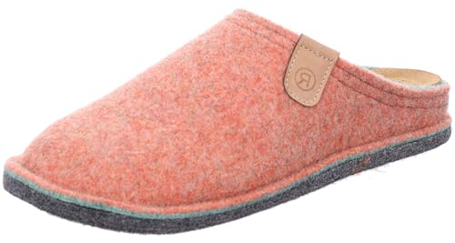 Rohde Damen Pantoffel Hausschuh Softfilz Decksohle Leder bequem Lucca-D 6820, Größe:41 EU, Farbe:Orange Rohde Damen Pantoffel Hausschuh Softfilz Decksohle Leder bequem Lucca-D 6820, Größe:41 EU, Farbe:Orange von Rohde