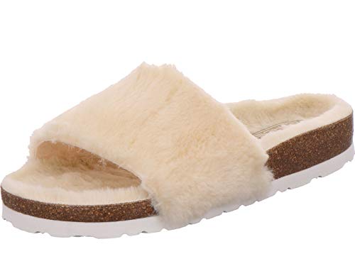 Rohde Damen Pantoffeln Hausschuhe Alba 6060, Größe:41 EU, Farbe:Beige von Rohde