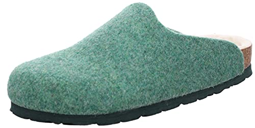 Rohde Damen Pantoffeln Hausschuhe Filz Alba 6061, Größe:43 EU, Farbe:Grün von Rohde