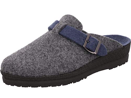 Rohde Damen Pantoffeln Hausschuhe Filz Neustadt-D 2284, Größe:38 EU, Farbe:Grau von Rohde