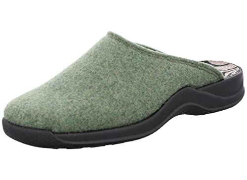 Rohde Damen Pantoffeln Hausschuhe Filz Vaasa-D 2309, Größe:42 EU, Farbe:Grün von Rohde