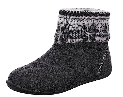 Rohde Damen Pantoffeln Stiefeletten Filz Tivoli-D 6869, Größe:38 EU, Farbe:Grau von Rohde