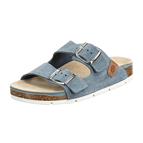 Rohde Damen, Frauen, Klassische Sandalen, Sandalen,Pantoletten,Sommerschuhe,Hausschuhe,Kork-fußbett,Jeans,38 EU / 5 UK von Rohde