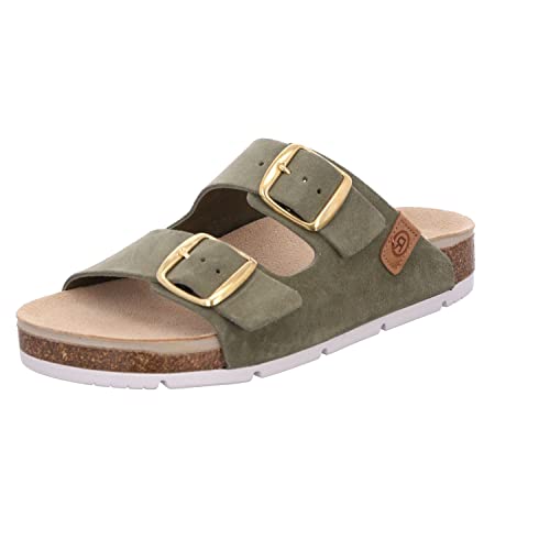 Rohde Damen, Frauen, Klassische Sandalen, Sandalen,Pantoletten,Sommerschuhe,Hausschuhe,Kork-fußbett,Olive,39 EU / 6 UK von Rohde