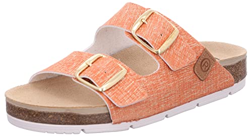 Rohde Damen Pantoletten Schnalle Clogs Korktieffußbett Elba 1704, Größe:42 EU, Farbe:Orange Rohde Damen Pantoletten Schnalle Clogs Korktieffußbett Elba 1704, Größe:42 EU, Farbe:Orange von Rohde
