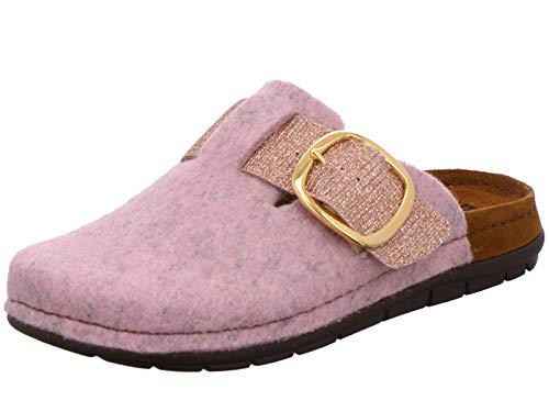 Rohde Damen Pantoffeln Hausschuhe Rodigo-D 6197, Größe:42 EU, Farbe:Rosa von Rohde