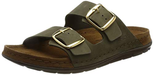 Rohde Damen, Frauen, Slipper,verbandschuhe,therapieschuhe,Klett-Hausschuhe,Olive,36 EU / 3.5 UK von Rohde