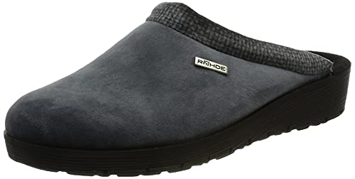 Rohde Damen Schuhe Pantoffeln Hausschuhe Roma 2336, Größe:41 EU, Farbe:Grau von Rohde