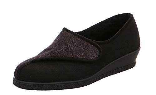 Rohde Damen Salo Niedrige Hausschuhe, Schwarz (Schwarz 90), 40.5 EU (7 UK) von Rohde