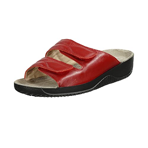 Rohde Damen, Frauen, Pantoletten, Slipper,Sandalen,Freizeitschuhe,Schlupfschuhe,schluepfschuhe,Slipper,Slides,Slip-ons,Cherry,36 EU / 3.5 UK von Rohde