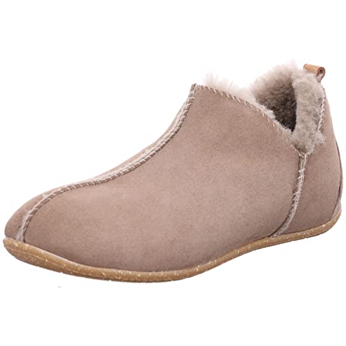 Rohde Damen geschlossener Hausschuh Lammfell Rivoli-D 6877, Größe:39 EU, Farbe:Beige von Rohde