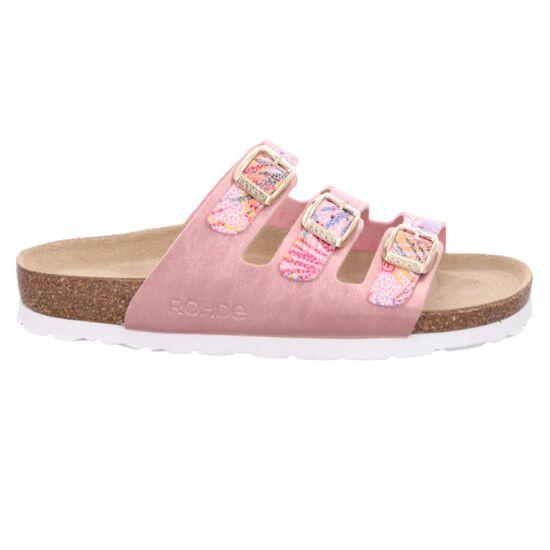 Rohde Damenschuhe Klassische Pantoletten ROSE ROSE - Gr. - 37 von Rohde