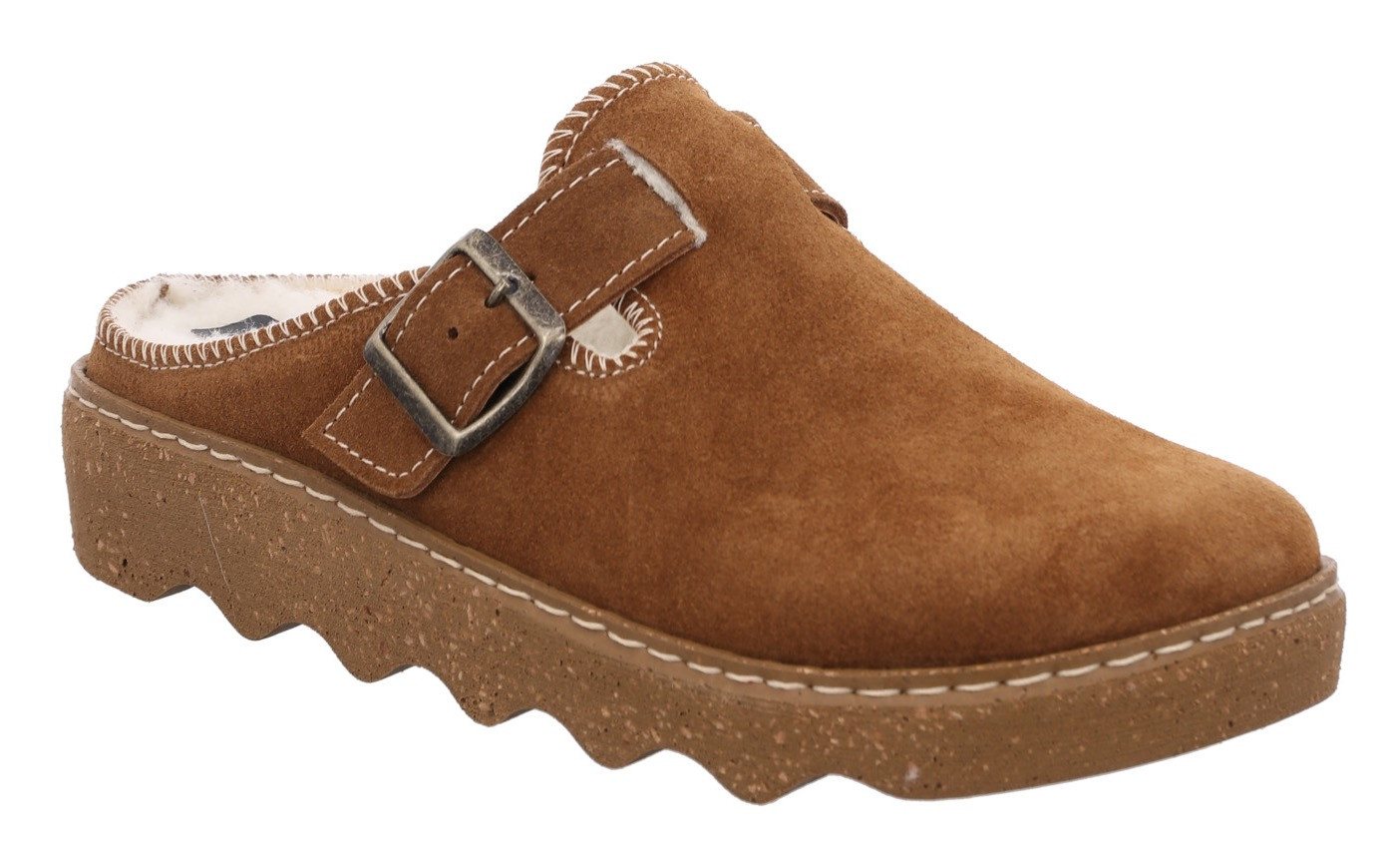 Rohde FOGGIA Pantoffel Homeslipper, Wohlfühlschuh mit Schnallenverschluss von Rohde