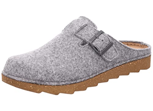 Rohde Herren Hausschuh Softfilz Pantoffel Foggia-H 7102, Größe:45 EU, Farbe:Grau von Rohde