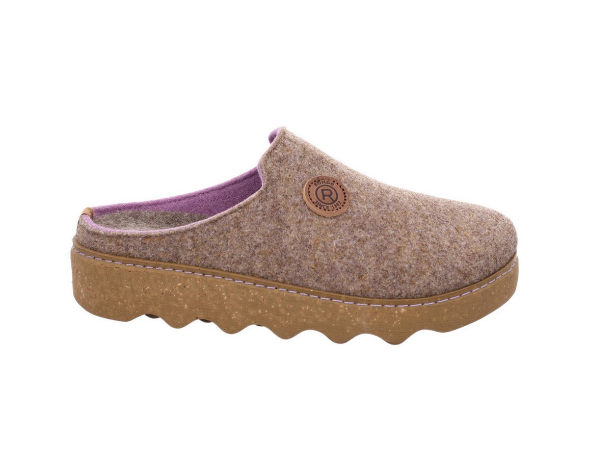 Rohde Foggia-D Clog (1-tlg) Clogs - Damenhausschuh in perfekter Passform, Sohle in Korkoptik von Rohde