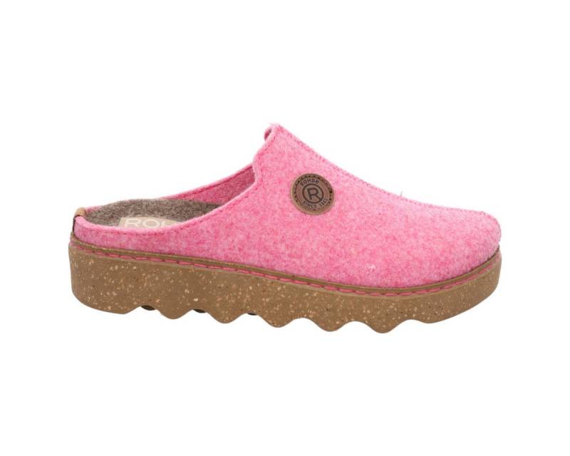 Rohde Foggia-D Clog (1-tlg) Clogs - Damenhausschuh in perfekter Passform, Sohle in Korkoptik von Rohde