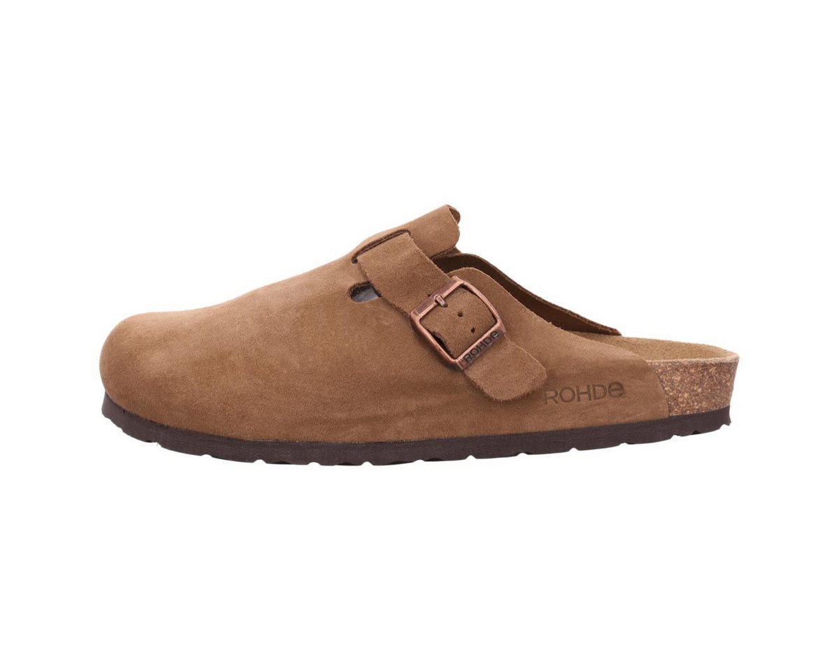 Rohde Grado Clog (1-tlg) Clogs - Robust aus Veloursleder, Atmungsaktives Leder-Fußbett von Rohde